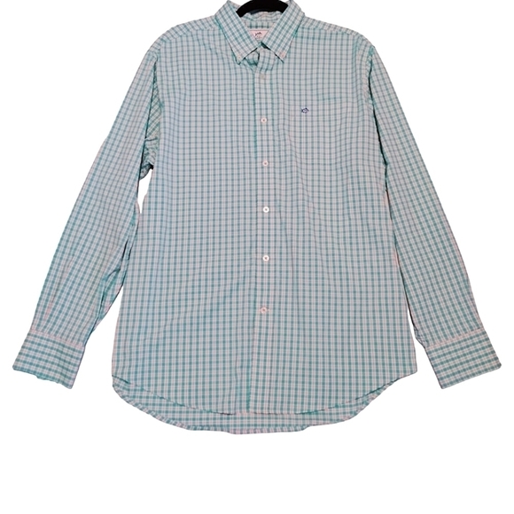 Southern Tide Performance Gingham Plaid Button Down - Picture 4 of 6